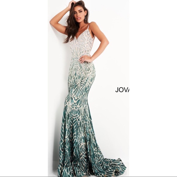 Jovani Dresses & Skirts - JOVANI Embellished One Shoulder Dress 06469